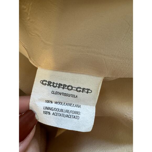 Emanuel Ungaro Wool Blazer Women's Size 2/36 3 Button Plaid Print Shoulder Pads - Picture 6 of 6